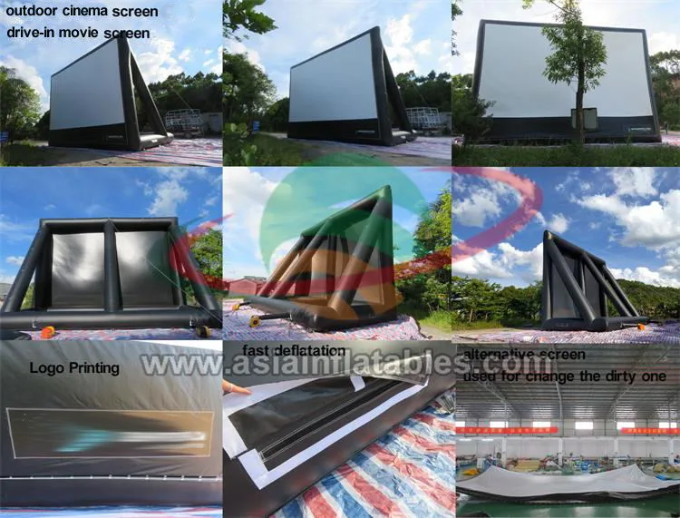 Outdoor Drive in Theater Inflatable Projector Screen Cinema Inflatable Movie Screen