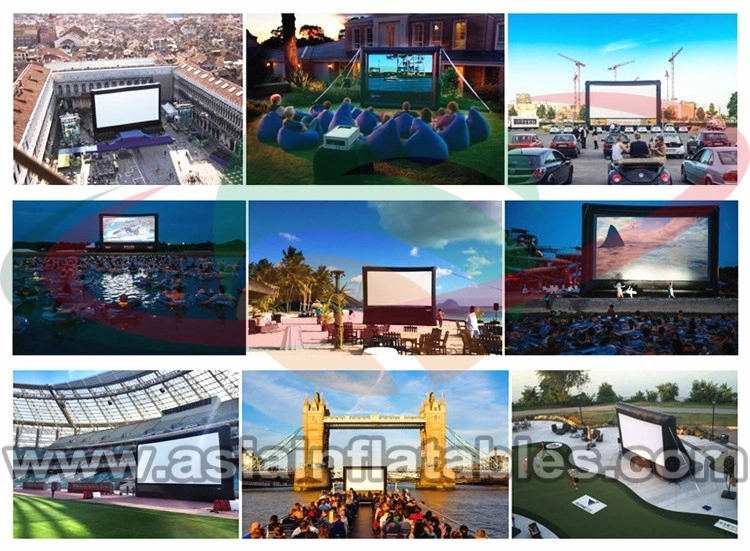 Outdoor Drive in Theater Inflatable Projector Screen Cinema Inflatable Movie Screen