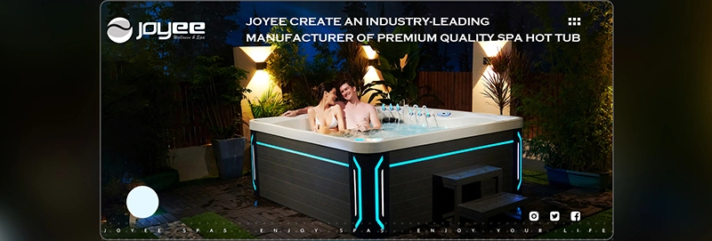 Joyee 6m 8m 2 Zone Acrylic Container Large Jacuzzi Swimming Massage Endless Swim SPA Pool