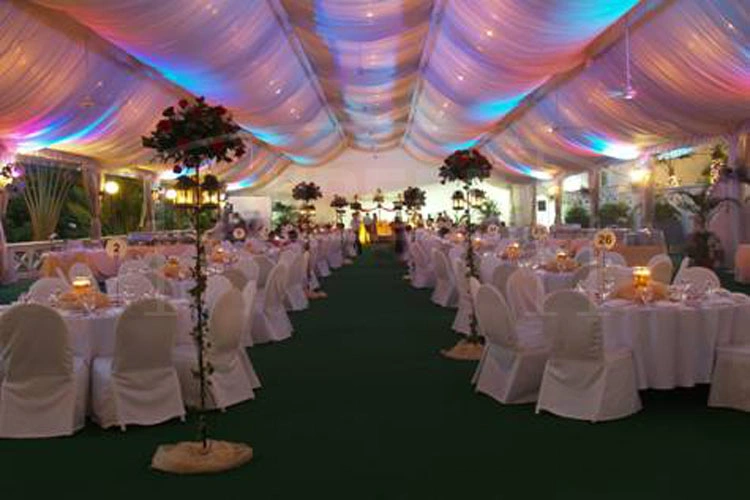 100 People Clear Window Sidewalls Party Tent