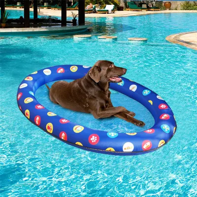 Надувная прочная плавучая лодка для бассейна для собак