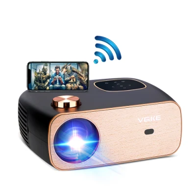 Портативный Wi-Fi-проектор 5G, мини-кинопроектор Smart Real 1080P Full HD, светодиодный проектор с большим экраном 200 дюймов