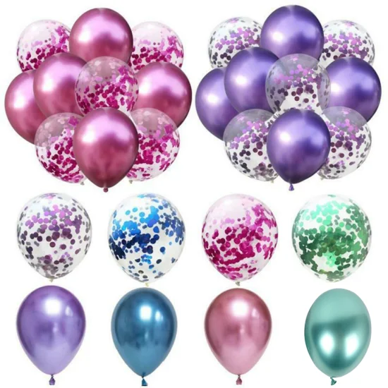 Хромированные металлические латексные шары, металлические шары, 12 дюймов, латексные шары Qualatex, воздушные шары для украшения дня рождения