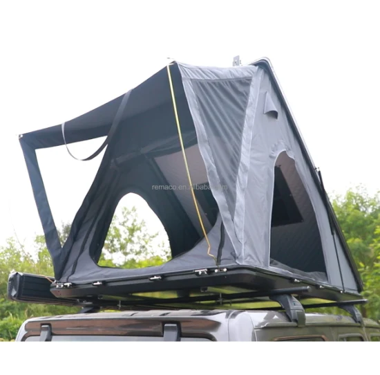 Кемпинговая алюминиевая треугольная палатка с жесткой крышей